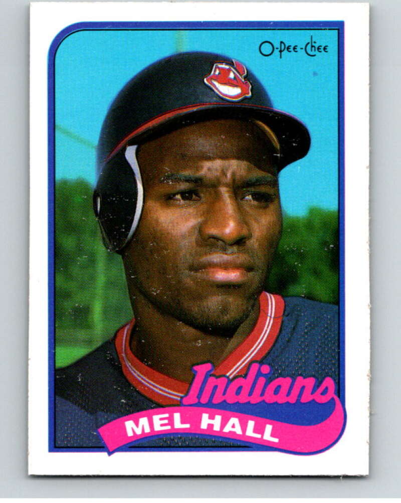 1989 O-Pee-Chee Baseball #173 Mel Hall Cleveland Indians V95694 Image 1