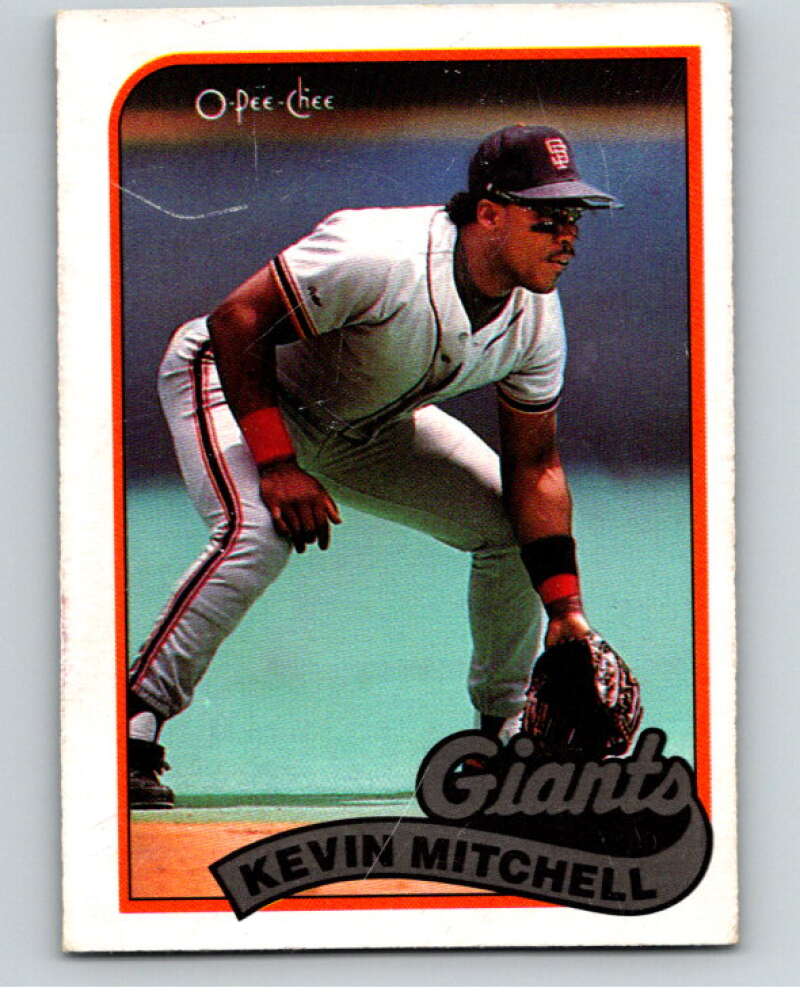 1989 O-Pee-Chee Baseball #189 Kevin Mitchell San Francisco Giants V95737 Image 1