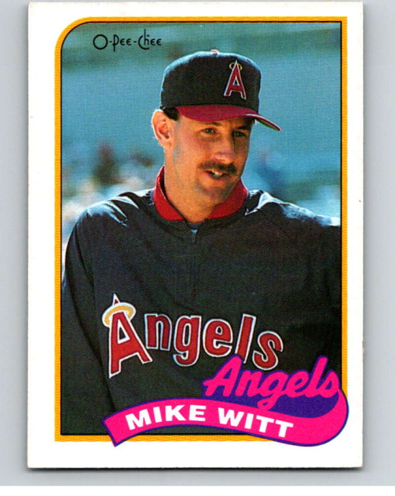 1989 O-Pee-Chee Baseball #190 Mike Witt California Angels V95740 Image 1