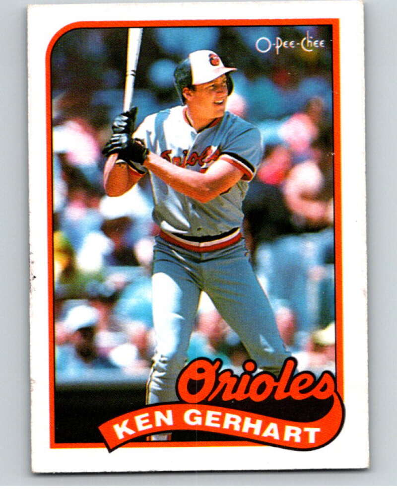 1989 O-Pee-Chee Baseball #192 Ken Gerhart Baltimore Orioles V95745 Image 1