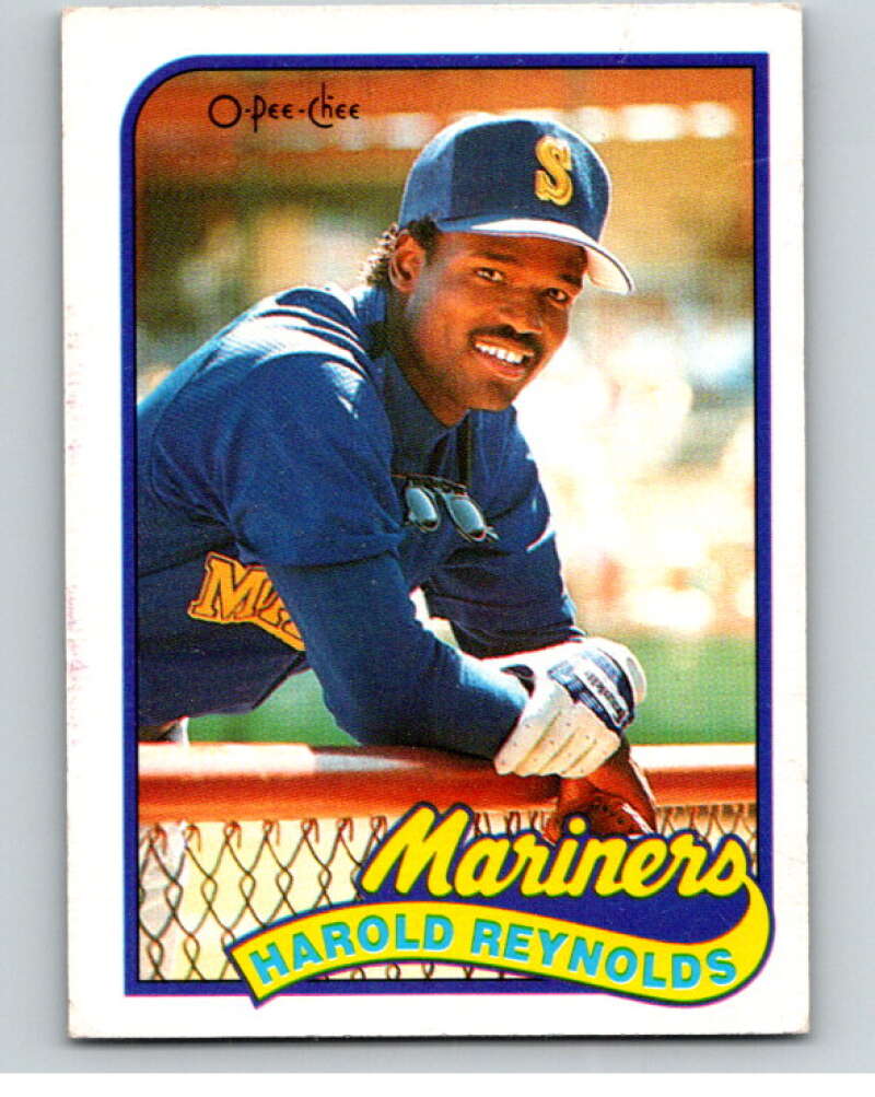 1989 O-Pee-Chee Baseball #208 Harold Reynolds Seattle Mariners V95782 Image 1