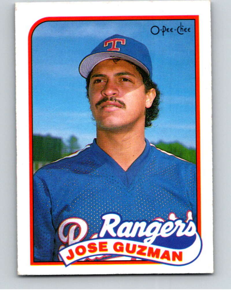 1989 O-Pee-Chee Baseball #209 Jose Guzman Texas Rangers V95785 Image 1