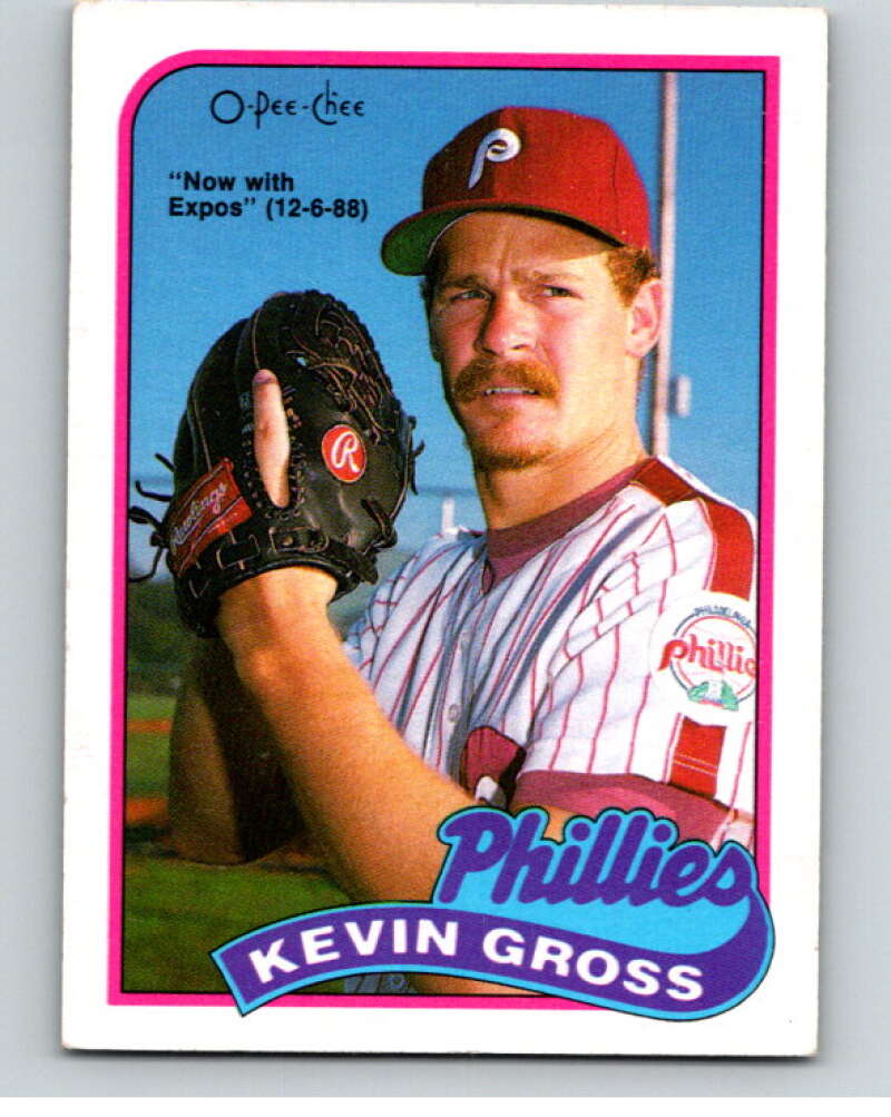 1989 O-Pee-Chee Baseball #215 Kevin Gross Expos/Phillies V95802 Image 1