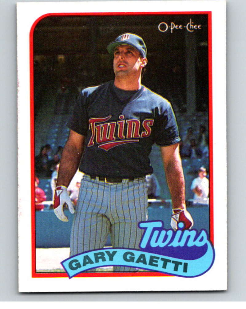 1989 O-Pee-Chee Baseball #220 Gary Gaetti Minnesota Twins V95813 Image 1