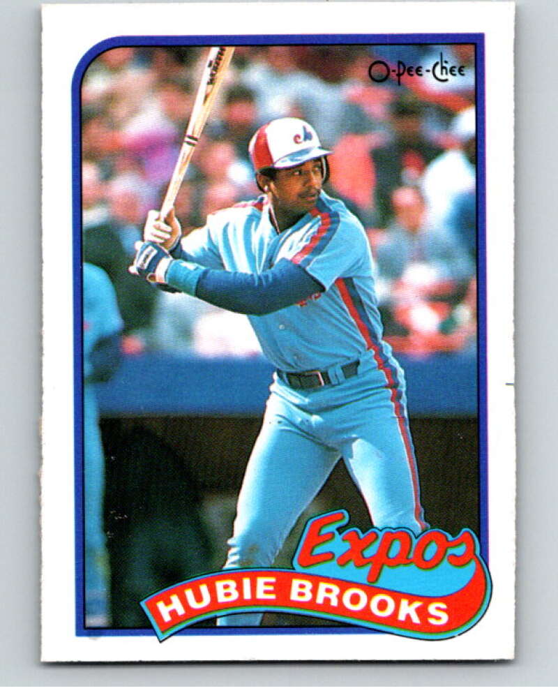 1989 O-Pee-Chee Baseball #221 Hubie Brooks Montreal Expos V95816 Image 1