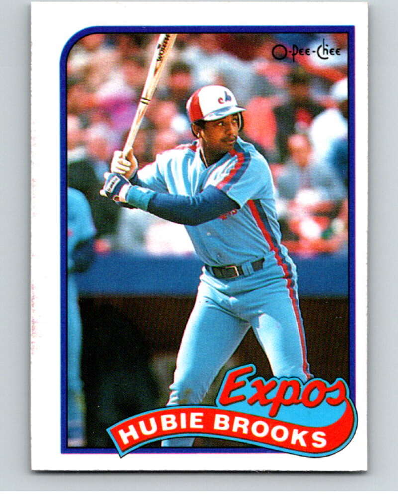 1989 O-Pee-Chee Baseball #221 Hubie Brooks Montreal Expos V95817 Image 1
