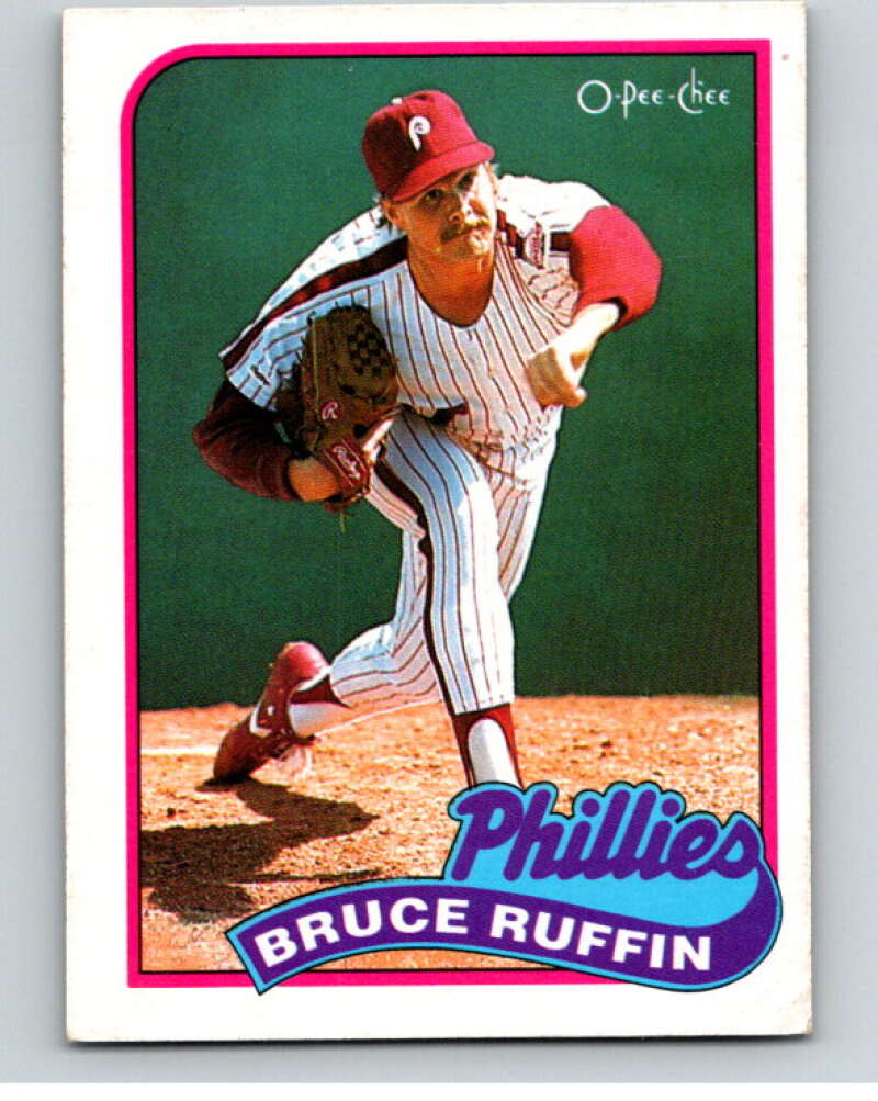 1989 O-Pee-Chee Baseball #222 Bruce Ruffin Philadelphia Phillies V95821 Image 1