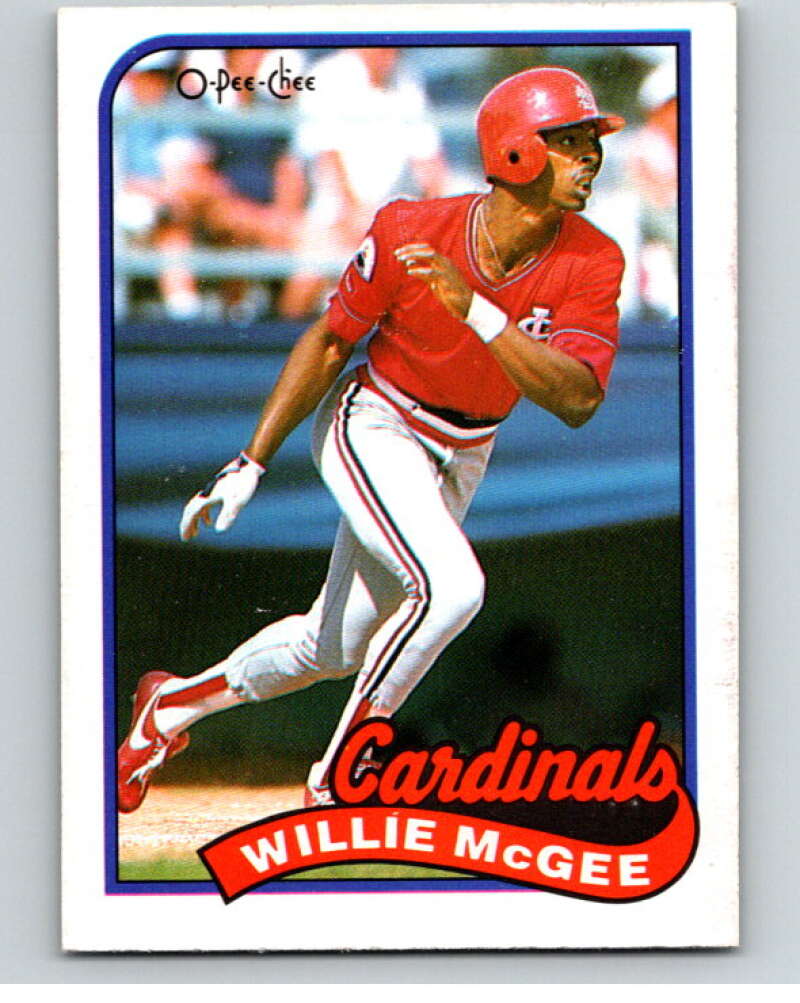 1989 O-Pee-Chee Baseball #225 Willie McGee St. Louis Cardinals V95826 Image 1