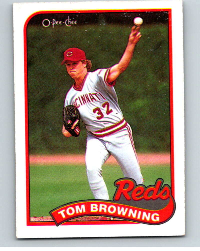1989 O-Pee-Chee Baseball #234 Tom Browning Cincinnati Reds V95849 Image 1