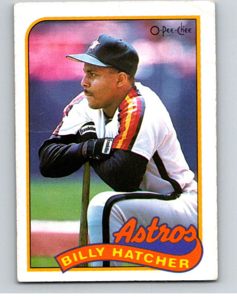 1989 O-Pee-Chee Baseball #252 Billy Hatcher Houston Astros V95886 Image 1