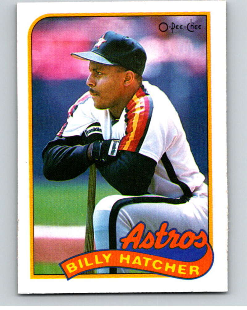 1989 O-Pee-Chee Baseball #252 Billy Hatcher Houston Astros V95887 Image 1