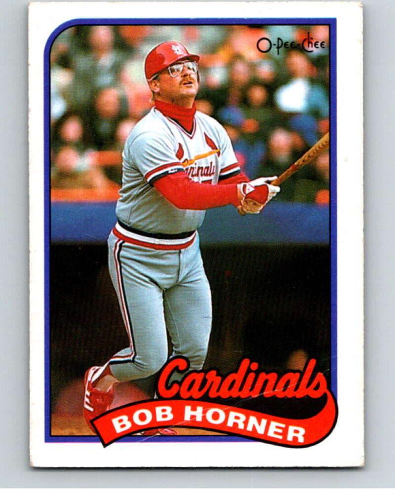 1989 O-Pee-Chee Baseball #255 Bob Horner St. Louis Cardinals V95891 Image 1