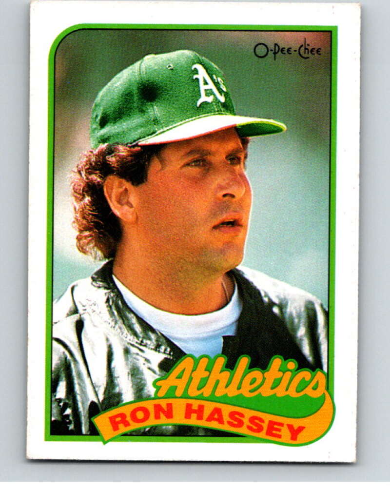 1989 O-Pee-Chee Baseball #272 Ron Hassey Oakland Athletics V95929 Image 1