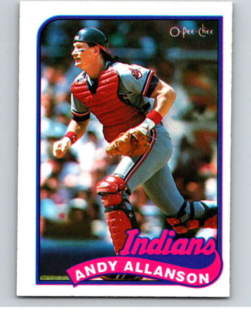 1989 O-Pee-Chee Baseball #283 Andy Allanson Cleveland Indians V95953 Image 1