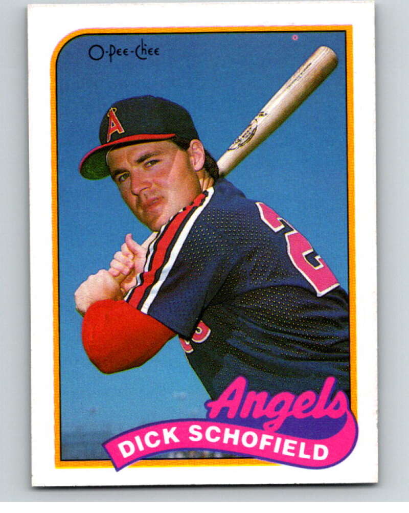 1989 O-Pee-Chee Baseball #286 Dick Schofield California Angels V95958 Image 1