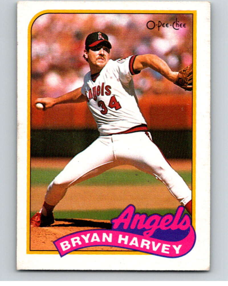 1989 O-Pee-Chee Baseball #287 Bryan Harvey California Angels V95965 Image 1