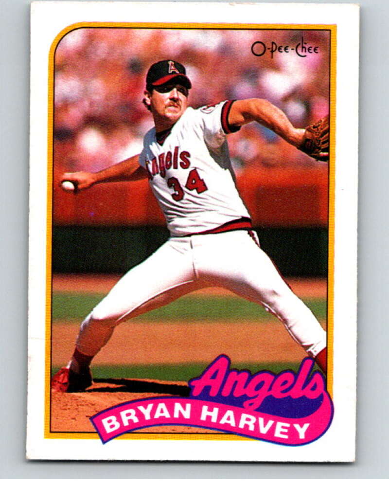 1989 O-Pee-Chee Baseball #287 Bryan Harvey California Angels V95966 Image 1