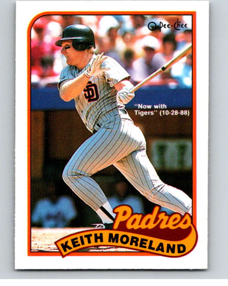 1989 O-Pee-Chee Baseball #293 Keith Moreland Tigers/Padres V95984 Image 1