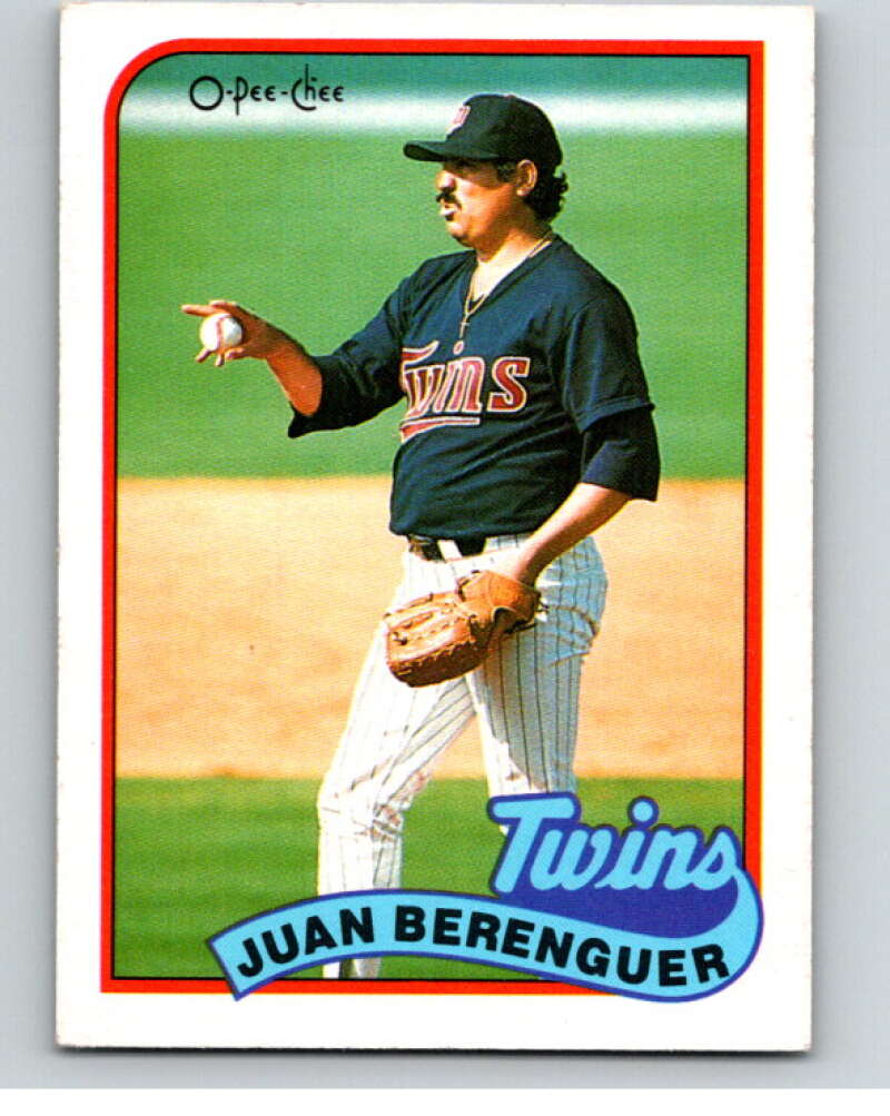 1989 O-Pee-Chee Baseball #294 Juan Berenguer Minnesota Twins V95987 Image 1