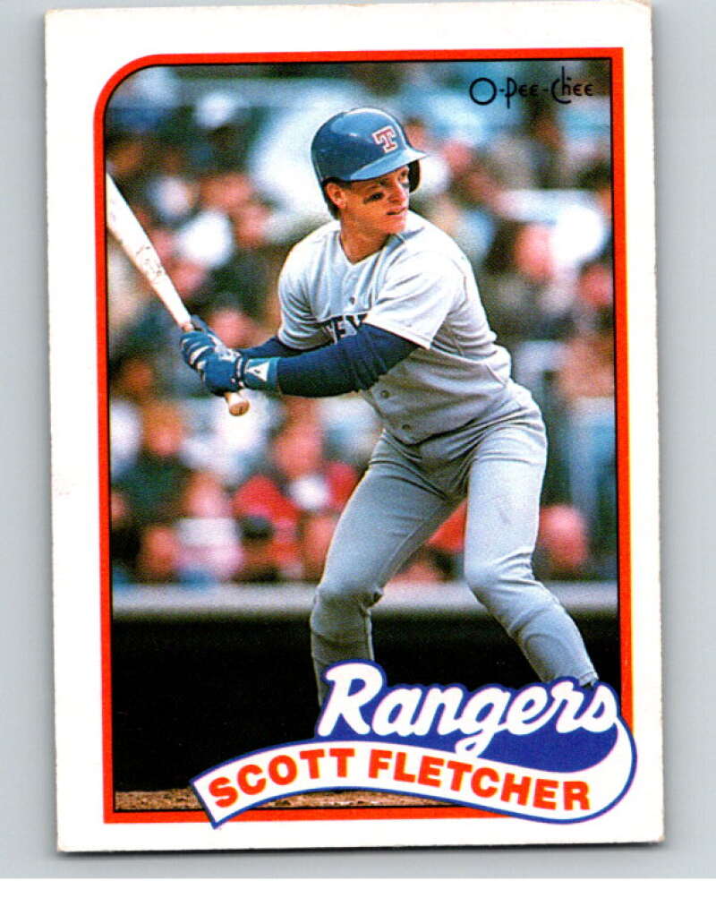 1989 O-Pee-Chee Baseball #295 Scott Fletcher Texas Rangers V95992 Image 1