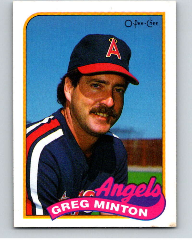 1989 O-Pee-Chee Baseball #306 Greg Minton California Angels V96018 Image 1