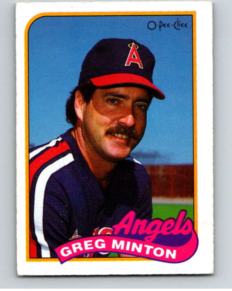 1989 O-Pee-Chee Baseball #306 Greg Minton California Angels V96020 Image 1