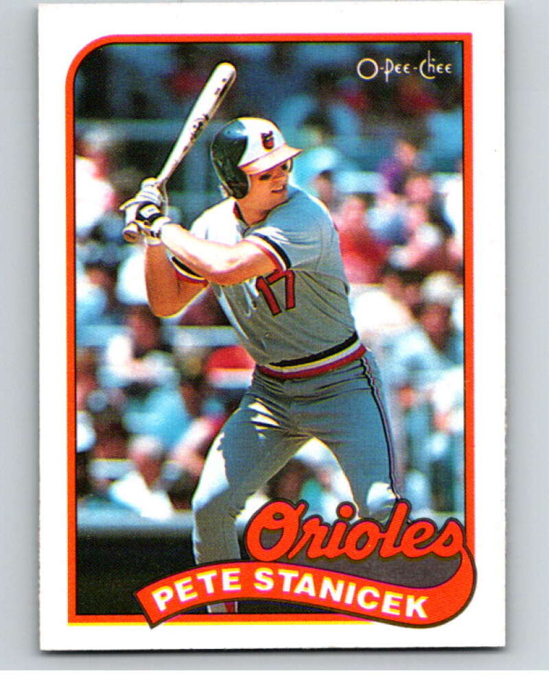 1989 O-Pee-Chee Baseball #317 Pete Stanicek Baltimore Orioles V96049 Image 1