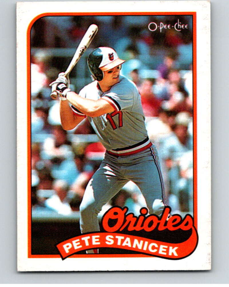 1989 O-Pee-Chee Baseball #317 Pete Stanicek Baltimore Orioles V96050 Image 1