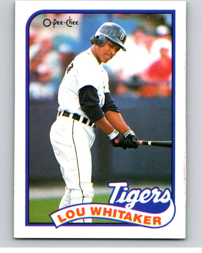 1989 O-Pee-Chee Baseball #320 Lou Whitaker Detroit Tigers V96055 Image 1