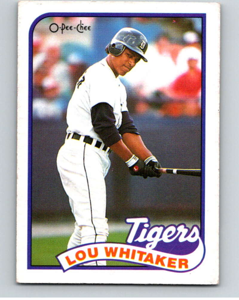 1989 O-Pee-Chee Baseball #320 Lou Whitaker Detroit Tigers V96058 Image 1