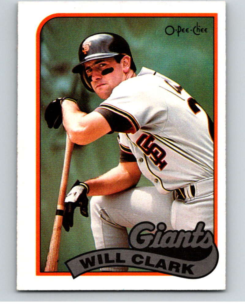 1989 O-Pee-Chee Baseball #321 Will Clark San Francisco Giants V96059 Image 1