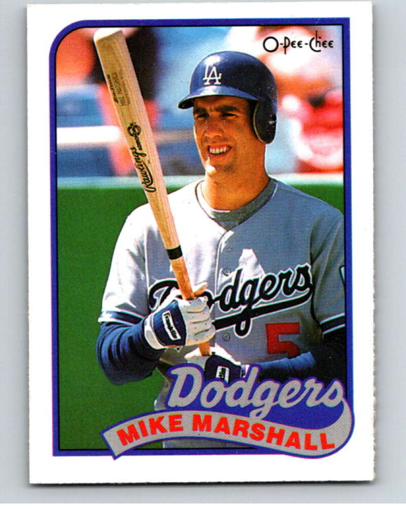 1989 O-Pee-Chee Baseball #323 Mike Marshall Los Angeles Dodgers V96062 Image 1