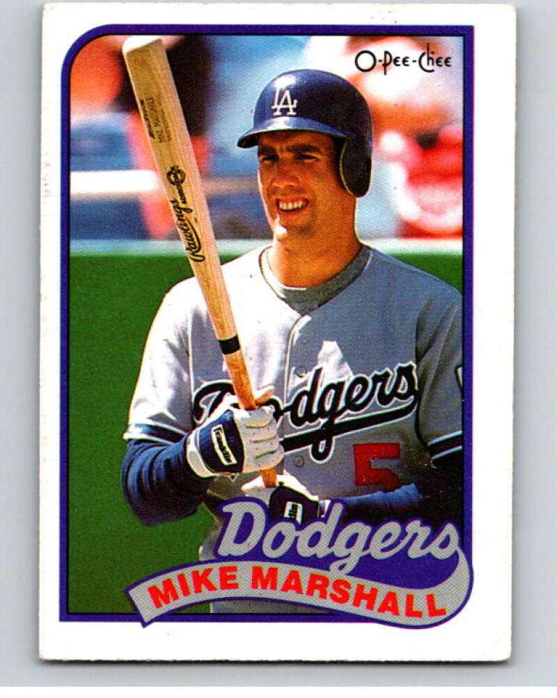 1989 O-Pee-Chee Baseball #323 Mike Marshall Los Angeles Dodgers V96064 Image 1