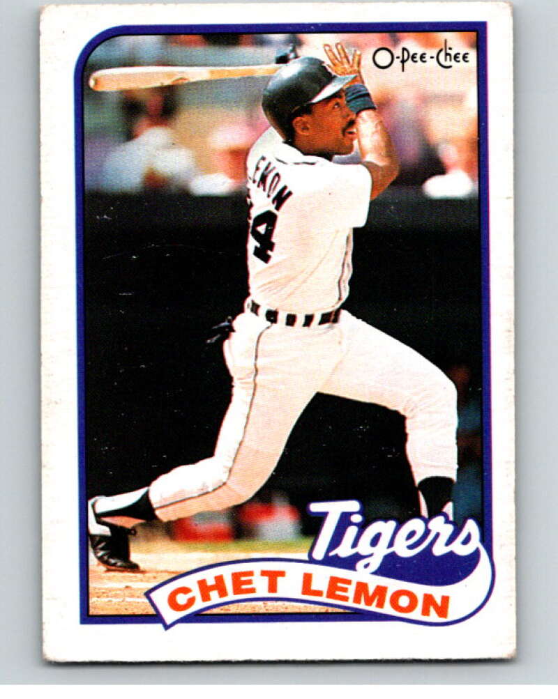 1989 O-Pee-Chee Baseball #328 Chet Lemon Detroit Tigers V96074 Image 1