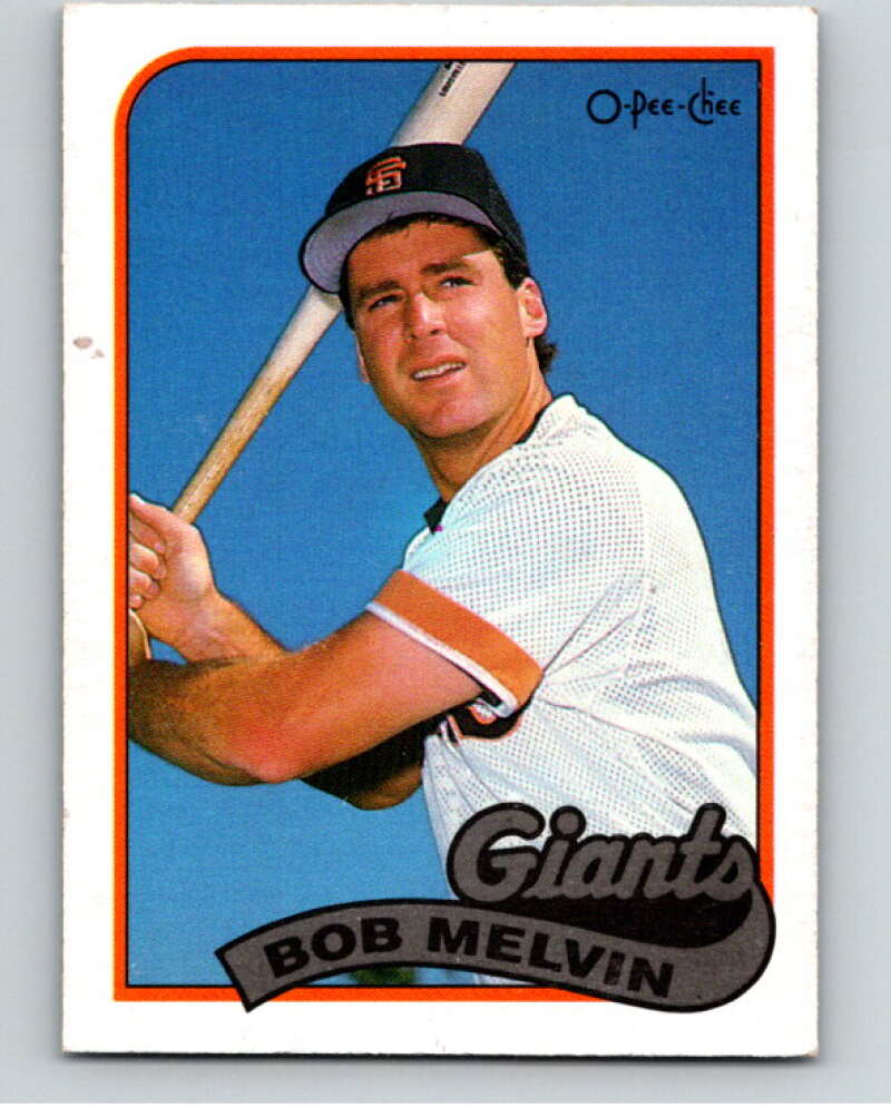 1989 O-Pee-Chee Baseball #329 Bob Melvin San Francisco Giants V96079 Image 1