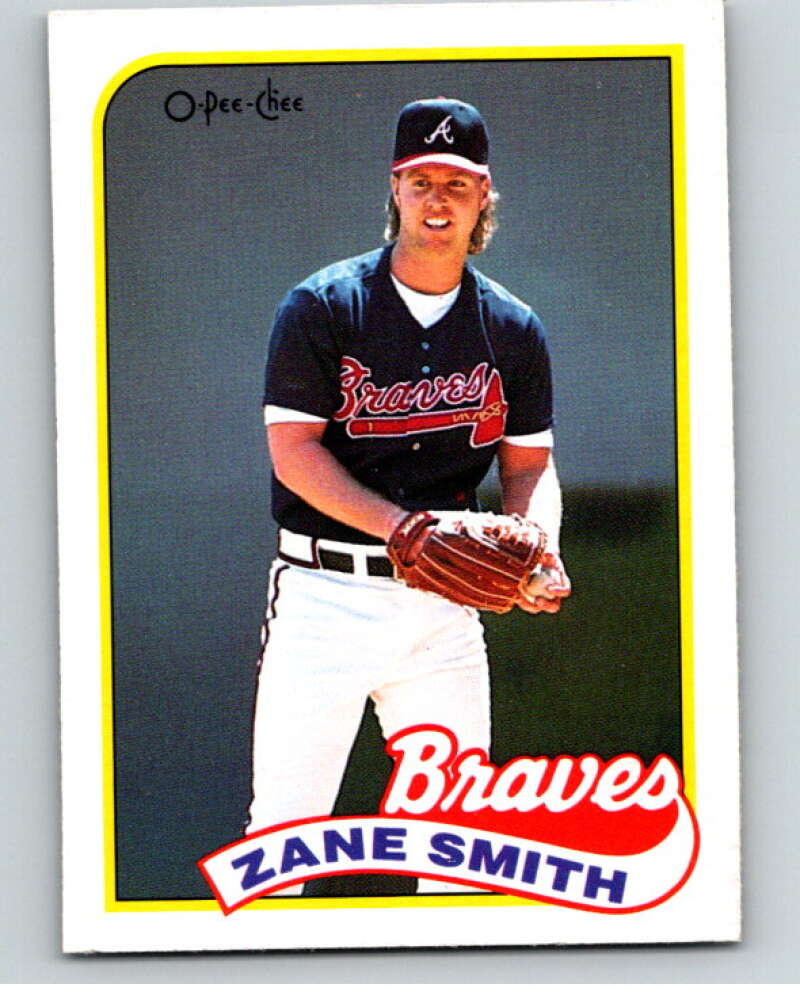 1989 O-Pee-Chee Baseball #339 Zane Smith Atlanta Braves V96107 Image 1