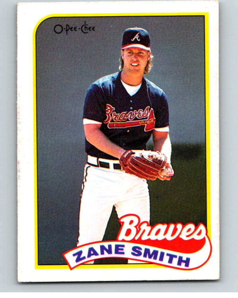 1989 O-Pee-Chee Baseball #339 Zane Smith Atlanta Braves V96108 Image 1