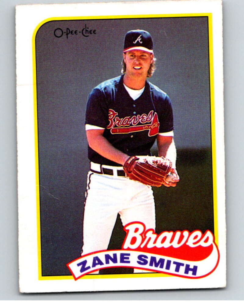1989 O-Pee-Chee Baseball #339 Zane Smith Atlanta Braves V96109 Image 1