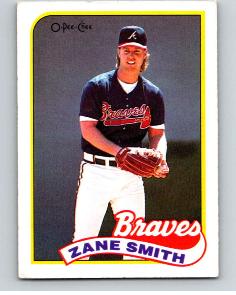1989 O-Pee-Chee Baseball #339 Zane Smith Atlanta Braves V96110 Image 1