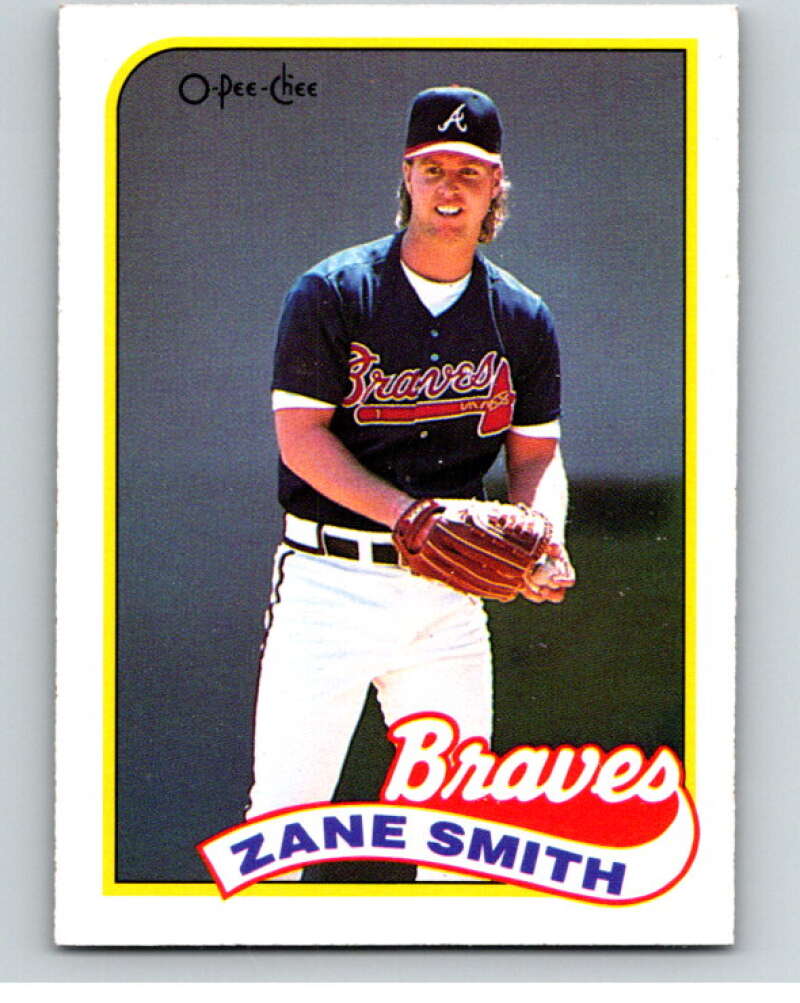 1989 O-Pee-Chee Baseball #339 Zane Smith Atlanta Braves V96111 Image 1