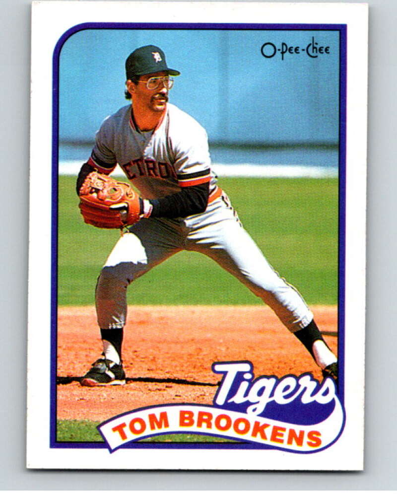 1989 O-Pee-Chee Baseball #342 Tom Brookens Detroit Tigers V96115 Image 1