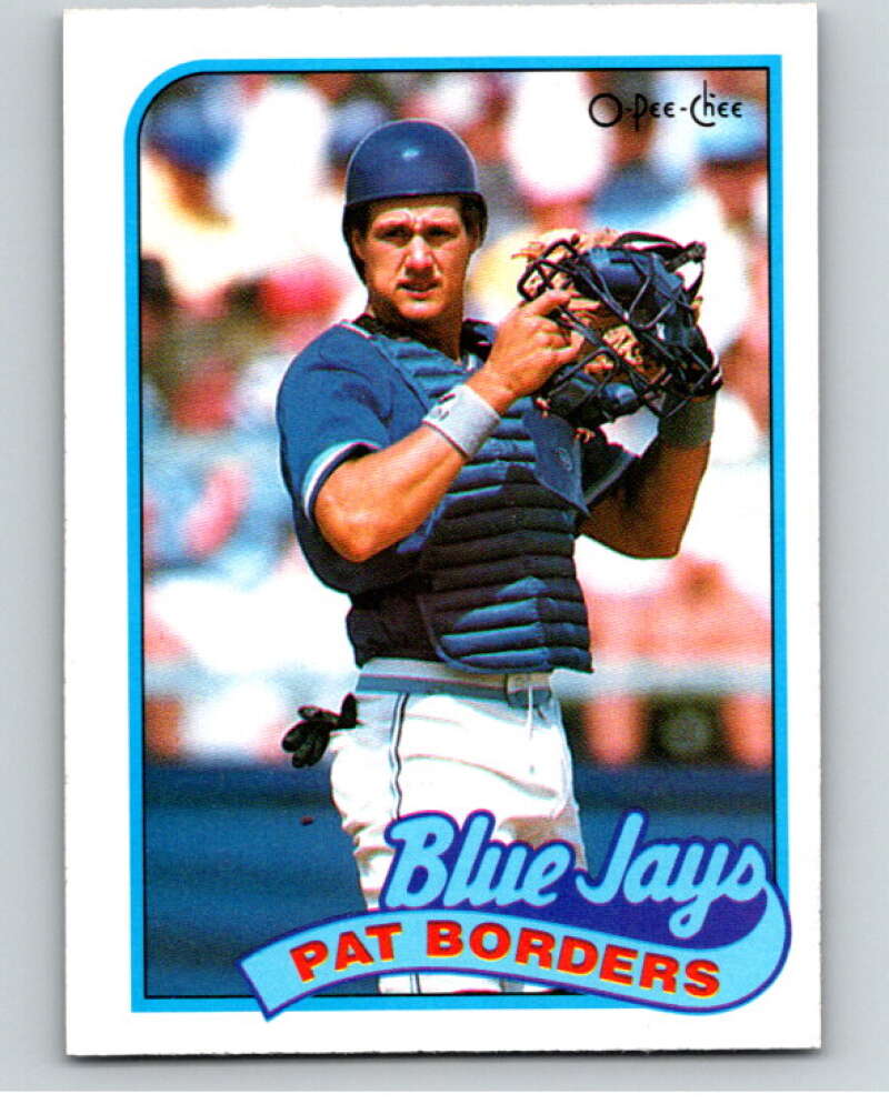 1989 O-Pee-Chee Baseball #343 Pat Borders Toronto Blue Jays V96116 Image 1