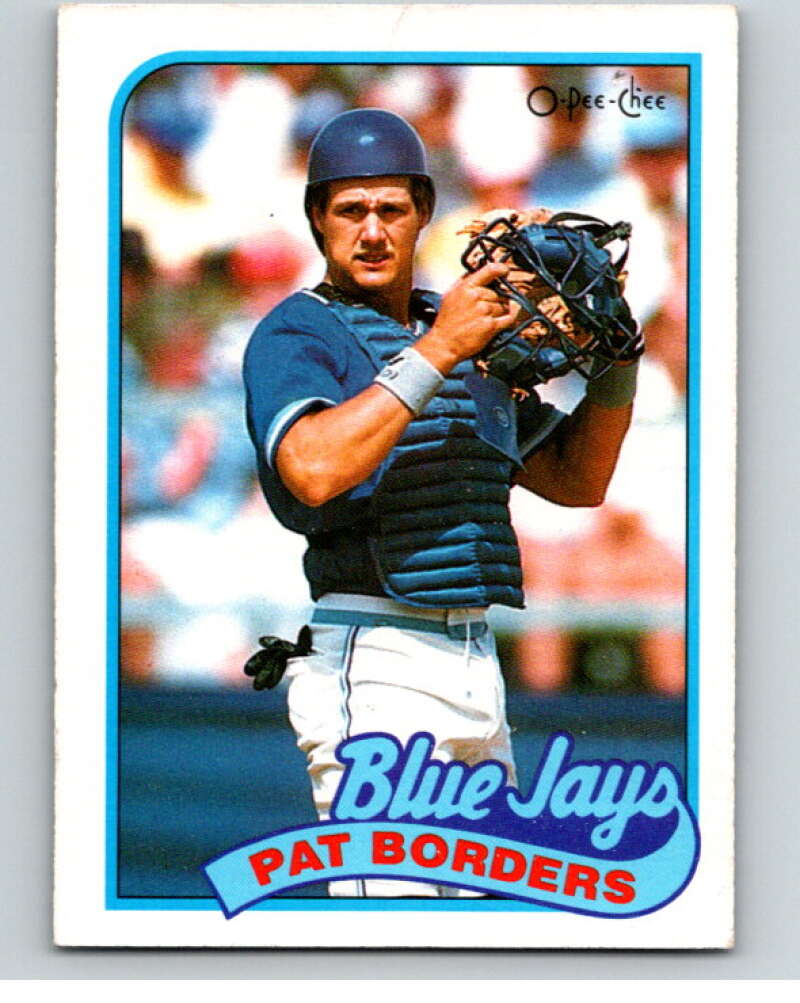 1989 O-Pee-Chee Baseball #343 Pat Borders Toronto Blue Jays V96117 Image 1