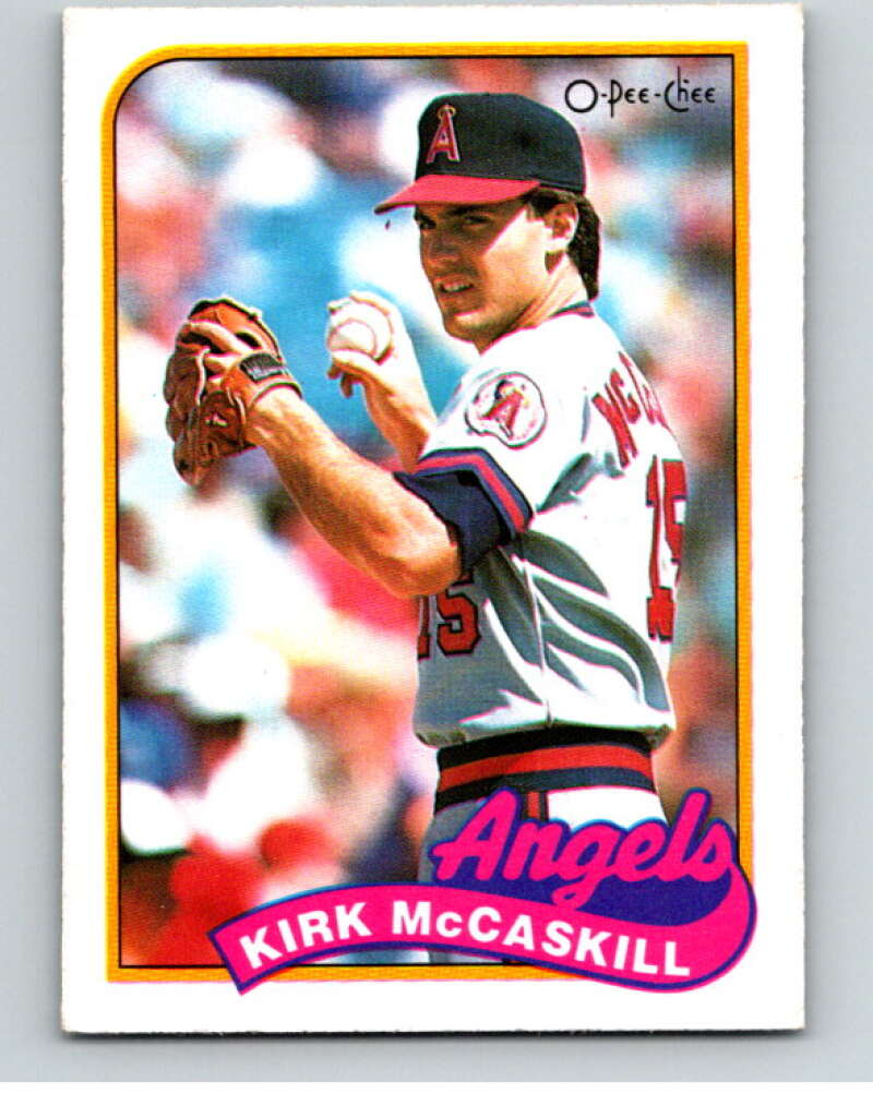 1989 O-Pee-Chee Baseball #348 Kirk McCaskill California Angels V96130 Image 1