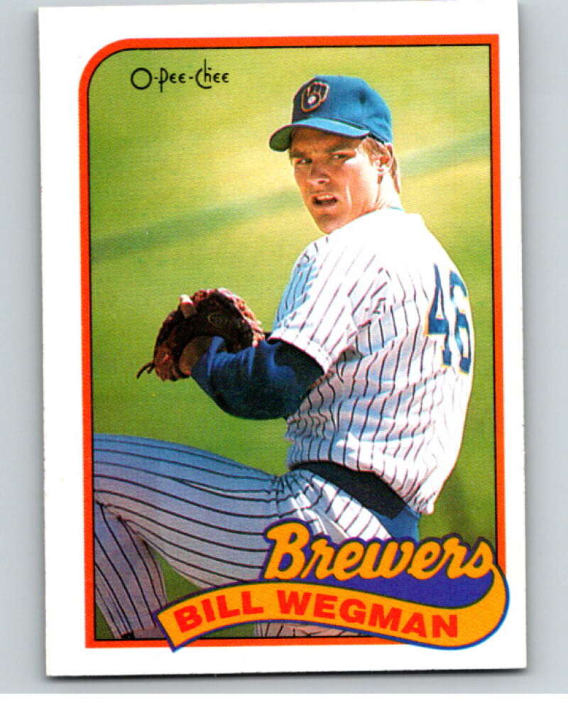 1989 O-Pee-Chee Baseball #354 Bill Wegman Milwaukee Brewers V96144 Image 1