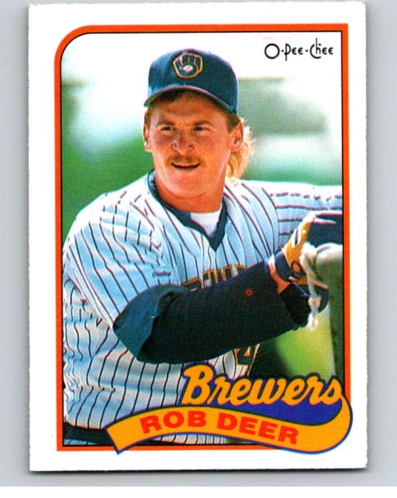 1989 O-Pee-Chee Baseball #364 Rob Deer Milwaukee Brewers V96171 Image 1