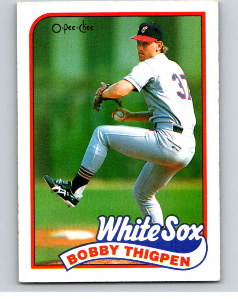 1989 O-Pee-Chee Baseball #368 Bobby Thigpen Chicago White Sox V96177 Image 1
