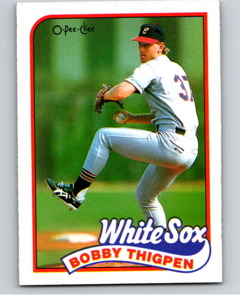 1989 O-Pee-Chee Baseball #368 Bobby Thigpen Chicago White Sox V96179 Image 1
