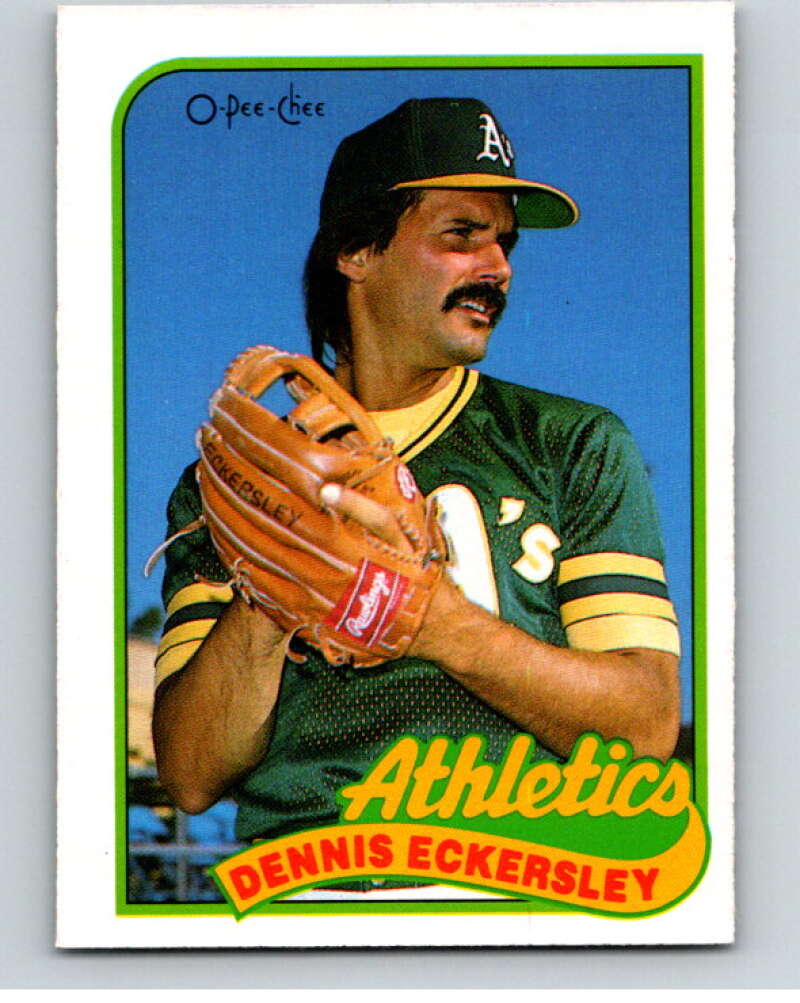 1989 O-Pee-Chee Baseball #370 Dennis Eckersley Oakland Athletics V96185 Image 1