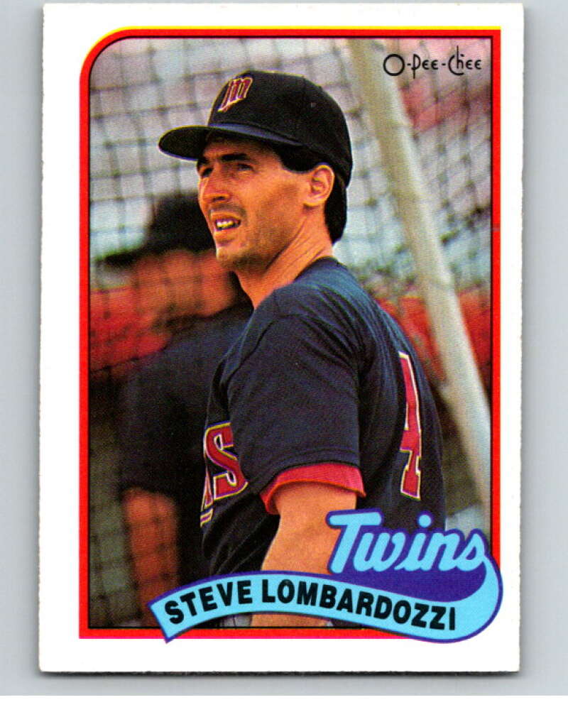 1989 O-Pee-Chee Baseball #376 Steve Lombardozzi Minnesota Twins V96202 Image 1